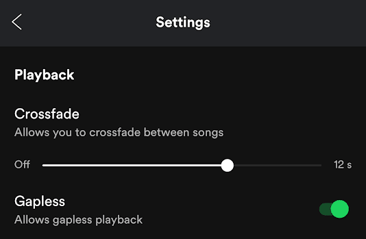 Spotify – How to Crossfade Tracks?
