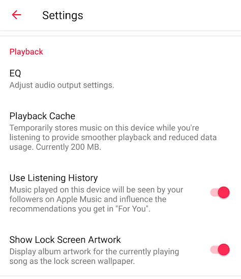 How to Disable/Enable Lock Screen Artwork in Apple Music